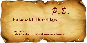 Potoczki Dorottya névjegykártya