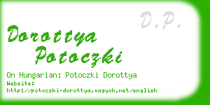 dorottya potoczki business card